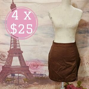 Indigo Rising coated mini skirt sz L